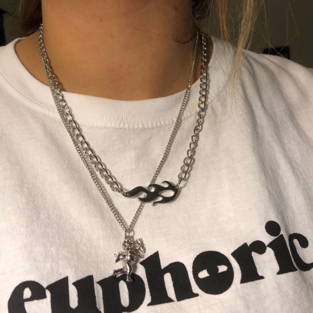 flame chain necklace